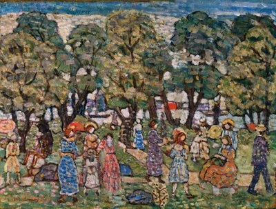 Bajo los árboles de Maurice Brazil Prendergast